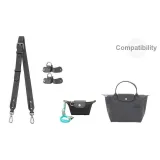 [Графитовый Серый Трехкомпонентный Комплект] Через плечо Плечевой ремень 86-103 см + Чехол для наушников + Без перфорации Застежка 1 пара ★5,0 Улучшенный