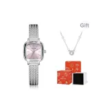 Серебряный ремешок, розовый циферблат (оригинальная коробка) + в комплекте с ожерельем