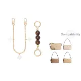 [Золотистый] Амбра Жемчужный + Четырехлистный Клевер Декоративная Цепь 30 см