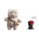 Сумка через плечо Котенок-Серый-С подарками Сохранённый цветочный дизайн