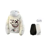 Шляпа цвета экрю, вышитая, в комплекте с круглым вырезом, свитшот