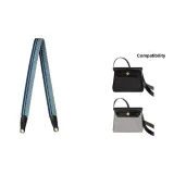 Чёрный, синий, саржа, золотистый оттенок, застёжка 2,5 см, широкая лямка