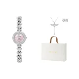 Розово-вишневый [Портативная коробка + ожерелье с сердцем ангела]