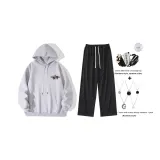 Фотиния Серый Комплект (Включает модное ожерелье + сумку через плечо)