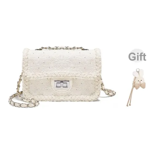 safiya Ткань Синтетическая кожа Сумка через плечо Женская Белая