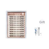 Коричневый девятихвостый кролик, набор инструментов с десятью рядами + клей, пинцет