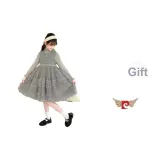 Серая пряжа, юбка, двухкомпонентный комплект