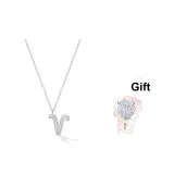 Сверкающий ожерелье с буквой [V]