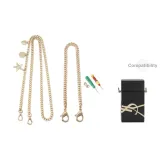 Парфюм Yves Saint Laurent Коробка Золотистый Пятиконечная звезда Подвеска Цепочка 120 см + Золотистая Декоративная цепочка 30 см [Включает модифицированный инструмент]