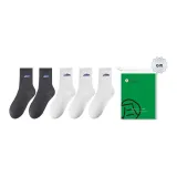 5 пар (3 шт белого цвета + 2 шт темно-серого цвета)