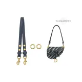 Dior Седло Сумка, Синий, 3-я установка, регулируемый плечевой ремень 65-111 см [Включает 1 пару антикварно-золотых кругов].