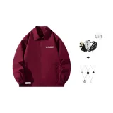 Бургундский (С модным ожерельем + сумкой через плечо)