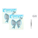 Клей-Бесплатно Нерегулярные Тайский Макияж *2 [Включает Пинцет]