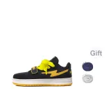 Темно-синий (Желтый шнурки) [Улучшенный с белыми и синими шнурками]