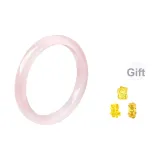 Браслет с глазурью "Кошачий глаз" [Персиково-розовый]