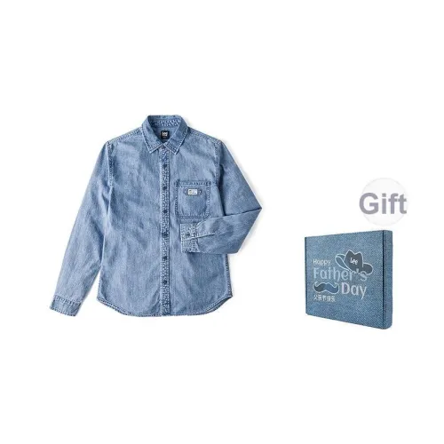 Lee совместный бренд модель Деним Рубашка Мужская Светло-синяя