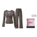 Коричневый леопардовый принт + коробка