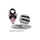 Розовый леопардовый принт Трумпет (Опционально) с цепочкой через плечо.