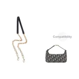 Темно-синий, кожа, цепочка, 70 см