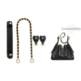 Снятие стресса Набор из 3 шт [Плечевые накладки + Модифицированная кнопка + Цепочка в стиле античного золота, 90 см]