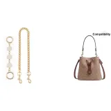 Золотистый удлинительный цепь Camellia + золотистый декоративный цепь