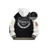 Чёрный хлопковый пуховик