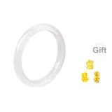 Браслет с глазурью "Кошачий глаз" [Луна Белый]