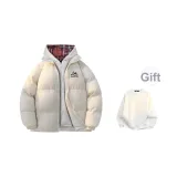 Шляпа цвета экрю в клетку (в комплекте с круглым вырезом свитшот)