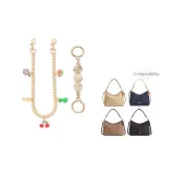 [Золотистый] Молочный Туманный Жемчужный + Многоэлементная Декоративная Цепь 45 см