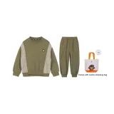 Set (Оливковый sake Топ + Оливковый sake Брюки)