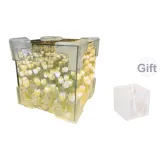 Желтый комплект из 20 предметов "Ночные огни" с тюльпанами, включающий сумку для хранения (случайный стиль)