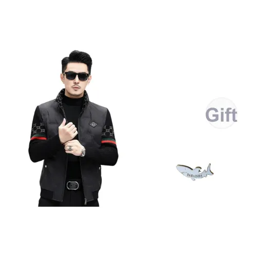 DABAISHA Черный Мужской Пуховик