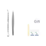 Скраб для удаления черных точек + Пинцет для черных точек [Включает кожаную сумку + Спиртовые салфетки *10]