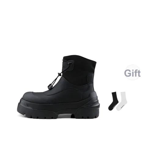 HANQIAORIJI Heavy industry series Ботильоны 5 см Унисекс Черный