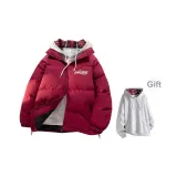 Бордовый (Подарочный комплект в клетку, свитшот)