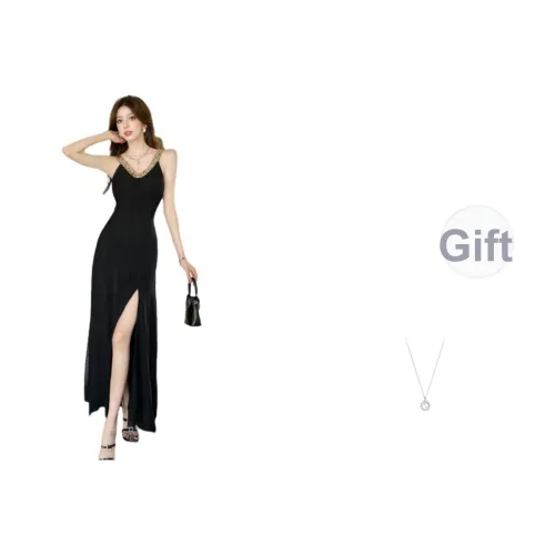 Dear Zhazha Slip Платье Женское Черное