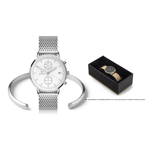 CARLHEIM Tilfredshed Collection Мужские часы Кварцевый механизм Ремешок из нержавеющей стали 40 мм Белый циферблат Часы DMSB020