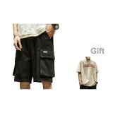 Черный+6614 Хаки Короткий рукав [При покупке с скидкой 10 юаней, свяжитесь со службой поддержки клиентов для получения информации о разных размерах]