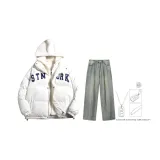 Комплект (Экрю топ + желтые грязные штаны) (включает ожерелье)