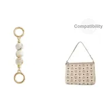 Золотистый (Амбра Белый) Жемчужный Удлинитель Цепь 13 см