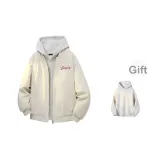 Экрю [Утепленный термический пуховик] (в комплекте с высококачественным белым, серым и свитшотом с фотокемией)