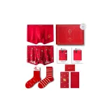 [Блаженный] 2 шт. Брюки, 2 шт. Носки, Коробка A