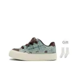 Зелёный Коричневый (Подарок Бренд Чесаный Хлопок Носки 1 Упаковка)