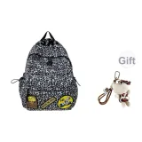 Чёрный с леопардовым принтом