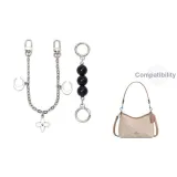 [Серебряный] Черный жемчуг + лунный декоративный, цепочка 30 см