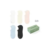 5 пар (Черный + Светло-розовый + Бежевый + Аква-синий + Белый)