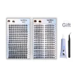 Ленивая трилогия + Подсолнух тушь для ресниц Книга [Клей + Профессиональные изогнутые пинцеты]