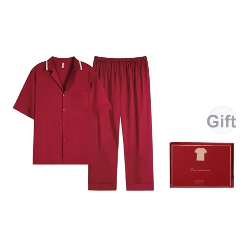 Empowering Words Дом Пижама Набор в Коробке Мужской Красный
