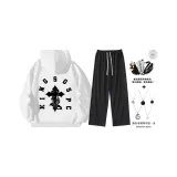 Белый комплект (с модным ожерельем + сумка через плечо)