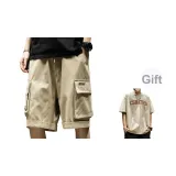 Хаки+6614 Хаки Короткий рукав [При покупке с скидкой 10 юаней, свяжитесь со службой поддержки клиентов для получения информации о разных размерах]